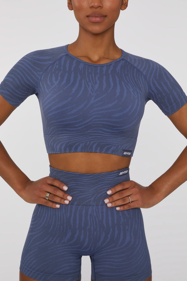 Crop Top in Indigo