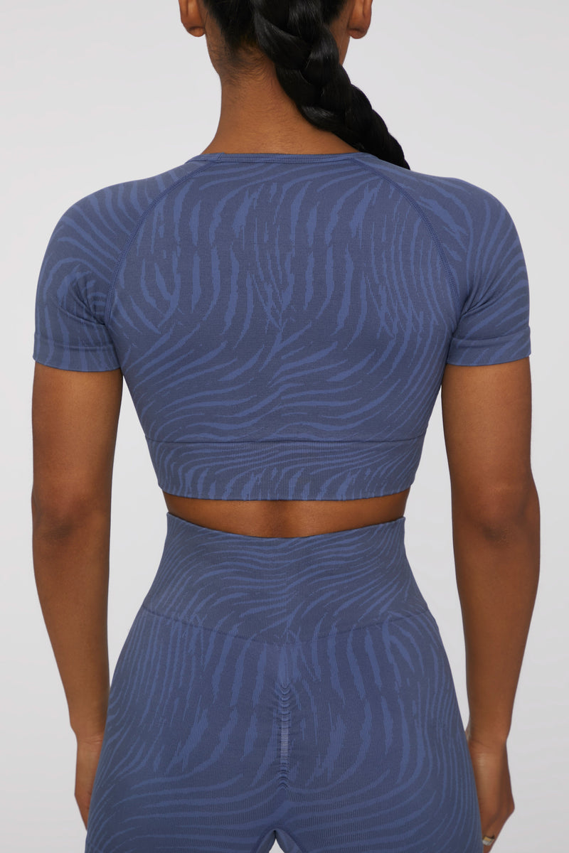 Crop Top in Indigo