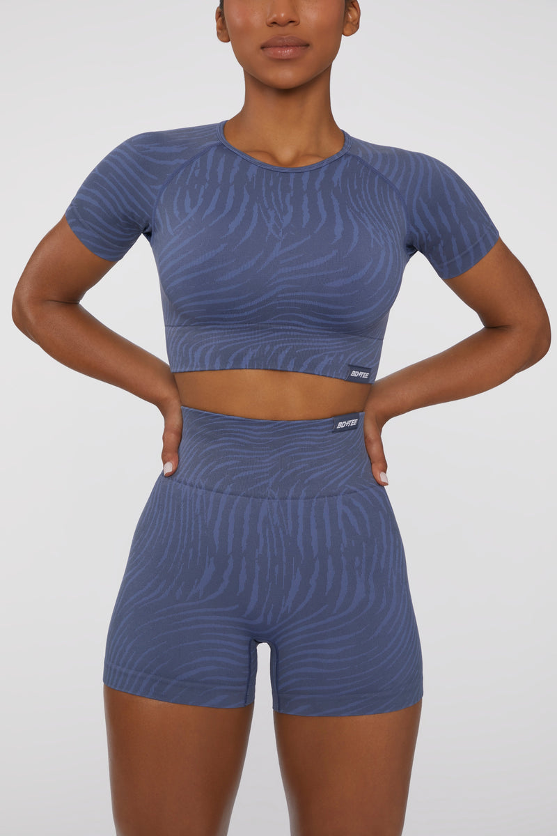 Crop Top in Indigo