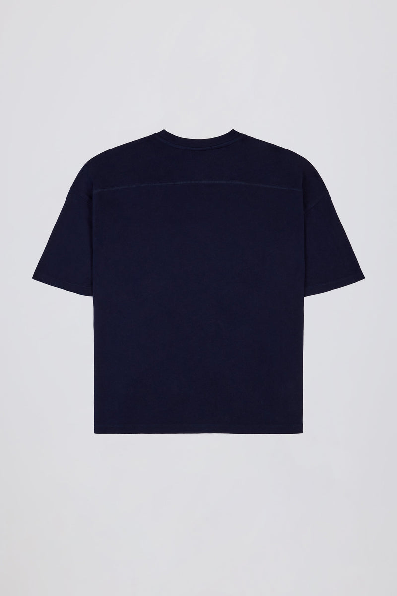 Oversized Cotton-Jersey T-Shirt in Classic Navy