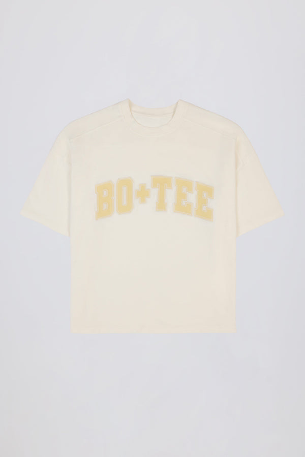 Oversized Cotton-Jersey T-Shirt in White