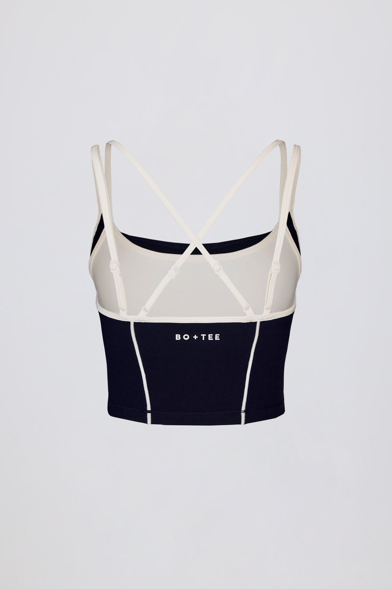 Soft Active Layered Tank Top in Classic Navy